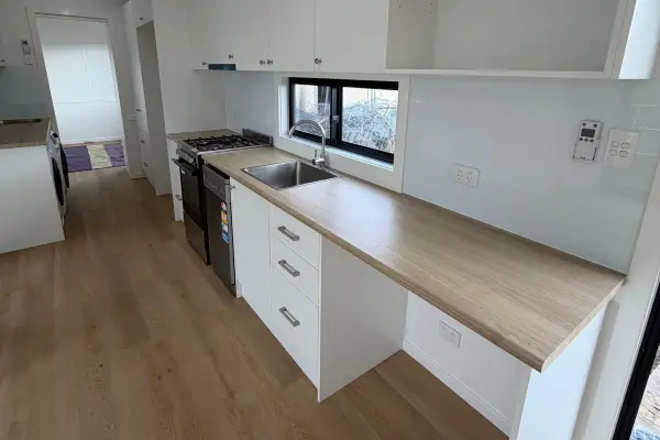 14.5m x 4.5m 3 bedroom and 2 bathroom tiny home